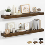 Oak Floating Shelves for Wall Mounted Shelf (Set of 2)