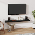 Oak Floating Shelves for Wall Mounted Shelf (Set of 2)