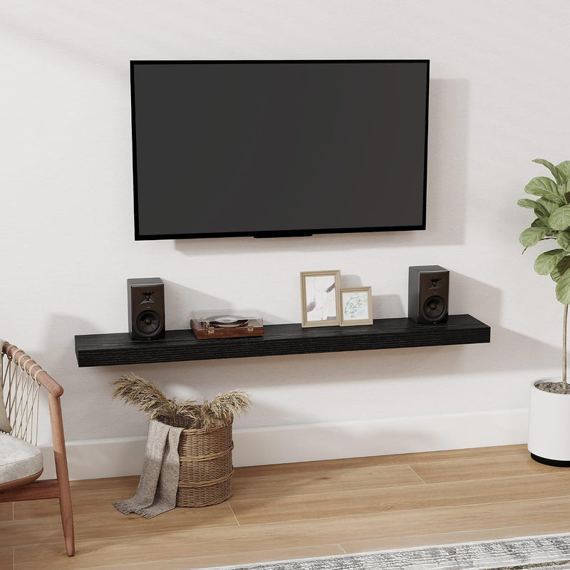 Oak Floating Shelves for Wall Mounted Shelf (Set of 2)