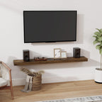 Oak Floating Shelves for Wall Mounted Shelf (Set of 2)