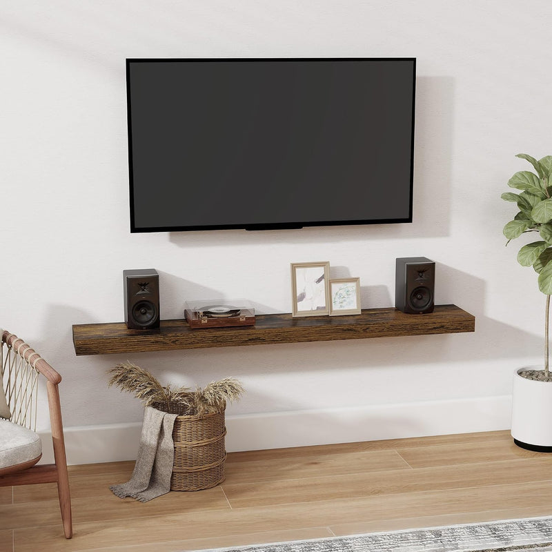 Oak Floating Shelves for Wall Mounted Shelf (Set of 2)