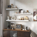 Oak Floating Shelves for Wall Mounted Shelf (Set of 2)