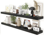 Oak Floating Shelves for Wall Mounted Shelf (Set of 2)