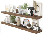 Oak Floating Shelves for Wall Mounted Shelf (Set of 2)