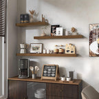 Oak Floating Shelves for Wall Mounted Shelf (Set of 2)