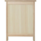 Oak Hard Wood Bedside Table in Light Lacquer