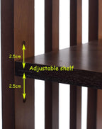 Oak Side Table 2 Storage Shelves Night End