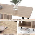 Oak TV Unit 120CM A‑shaped Metal Frame Stands