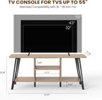 Oak TV Unit for Living Room 120CM Wooden