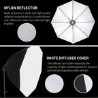 Octagonal Softbox Lighting Kit 27.5" Professional Soft Box (2 Pack)