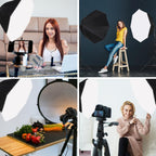 Octagonal Softbox Lighting Kit 27.5" Professional Soft Box (2 Pack)