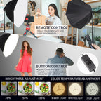 Octagonal Softbox Lighting Kit 27.5" Professional Soft Box (2 Pack)