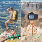 Octopus-Style Flexible Mini Phone Tripod with Mount