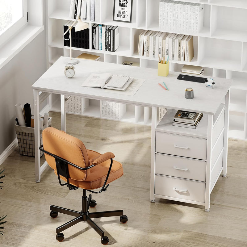 Computer Desk with Drawers Office 2 Sockets