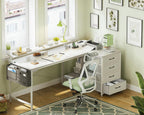 Corner Desk with Drawers L Shaped Computer