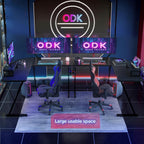 Odk L Shaped Gaming Desk with Monitor Stand
