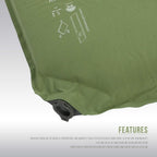 Odyssey Double Self Inflating Camping Mat Exclusive 10CM