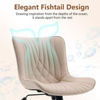 Office Chair Adjustable Armless Desk Chairwith Wheels All