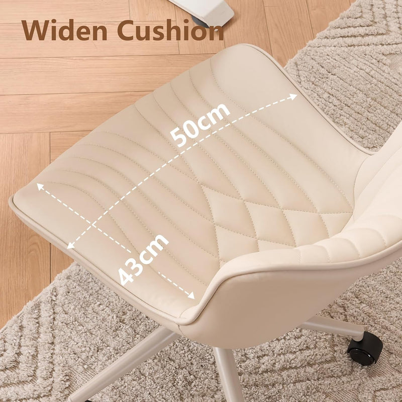 Office Chair Adjustable Armless Desk Chairwith Wheels All