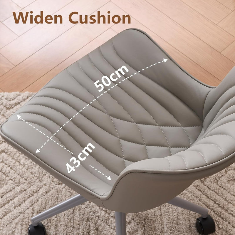 Office Chair Adjustable Armless Desk Chairwith Wheels All