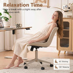 Office Chair Adjustable Armless Desk Chairwith Wheels All