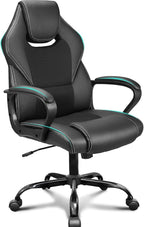 Office Chair PU Leather Ergonomic Computer Desk
