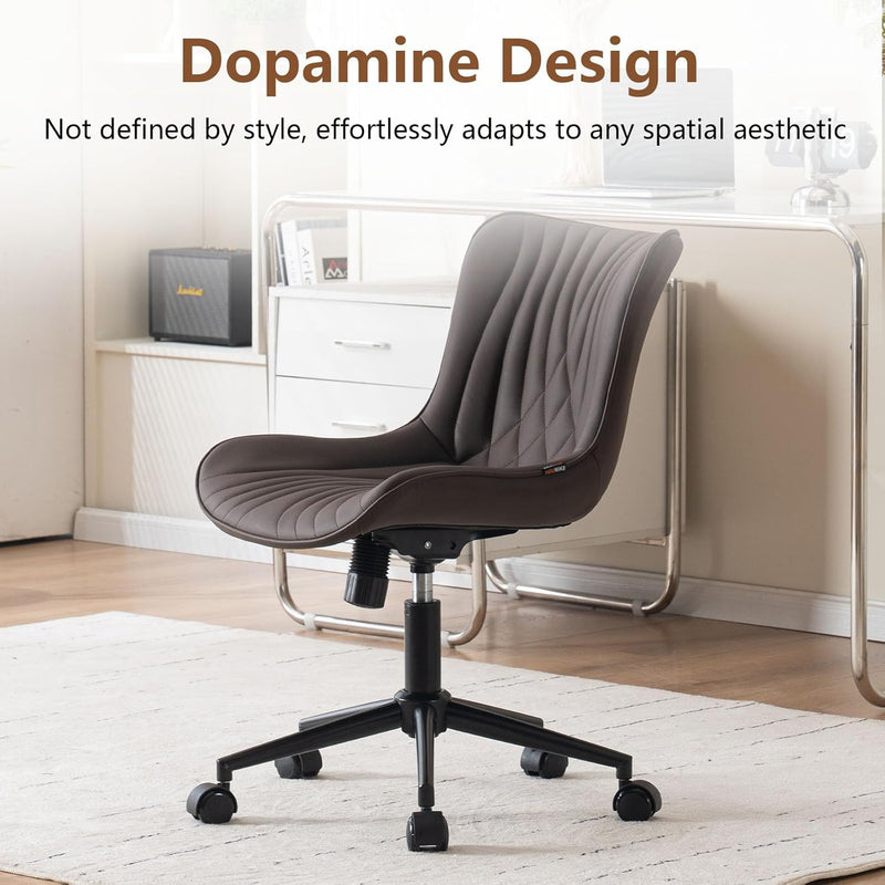 Office Chair Adjustable Armless Desk Chairwith Wheels All