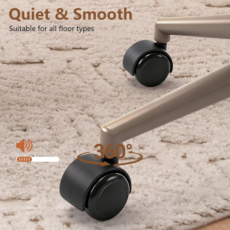 Office Chair Adjustable Armless Desk Chairwith Wheels All