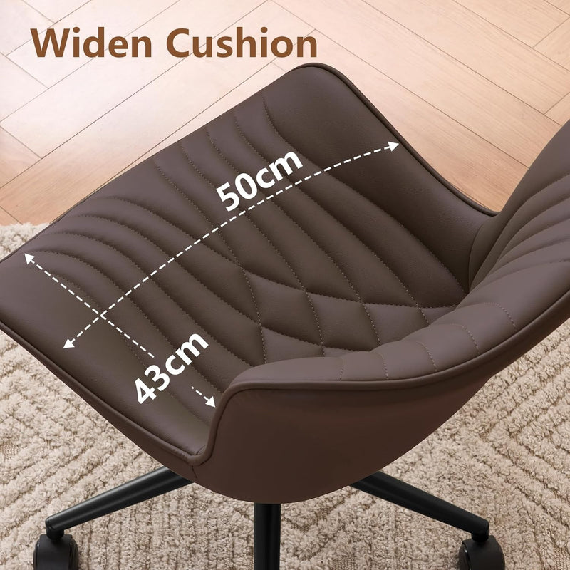 Office Chair Adjustable Armless Desk Chairwith Wheels All