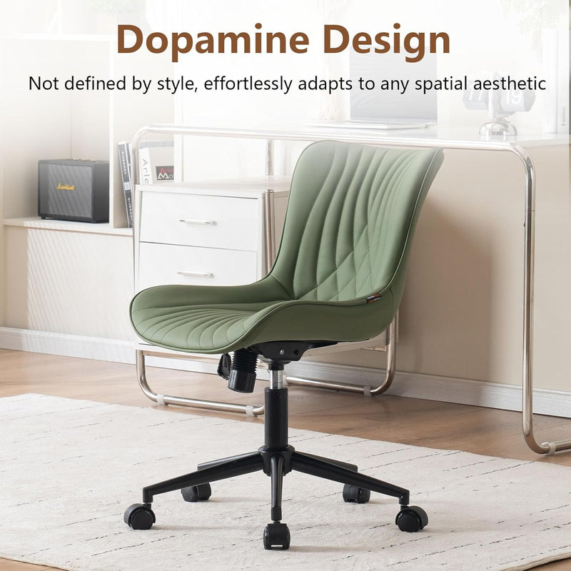 Office Chair Adjustable Armless Desk Chairwith Wheels All
