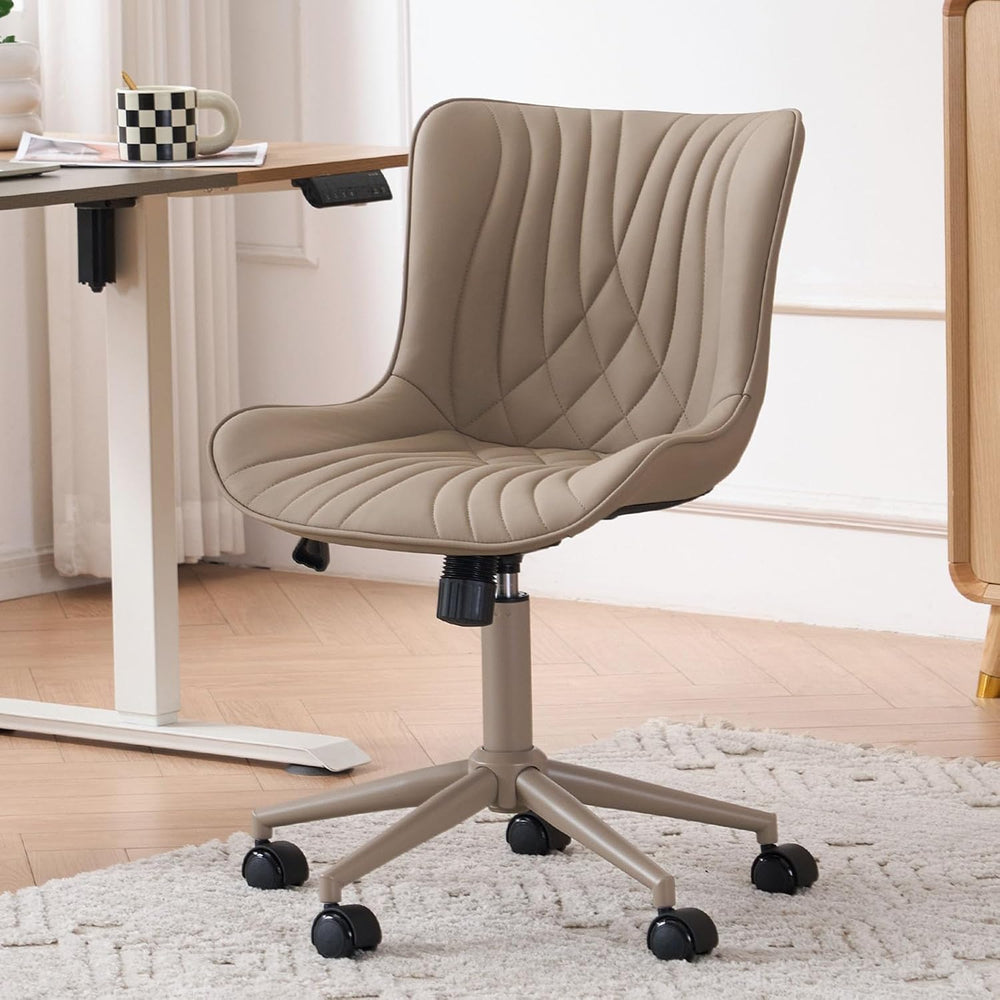 Office Chair Adjustable Armless Desk Chairwith Wheels All