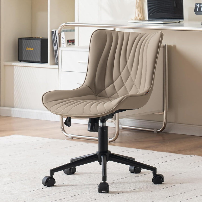 Office Chair Adjustable Armless Desk Chairwith Wheels All