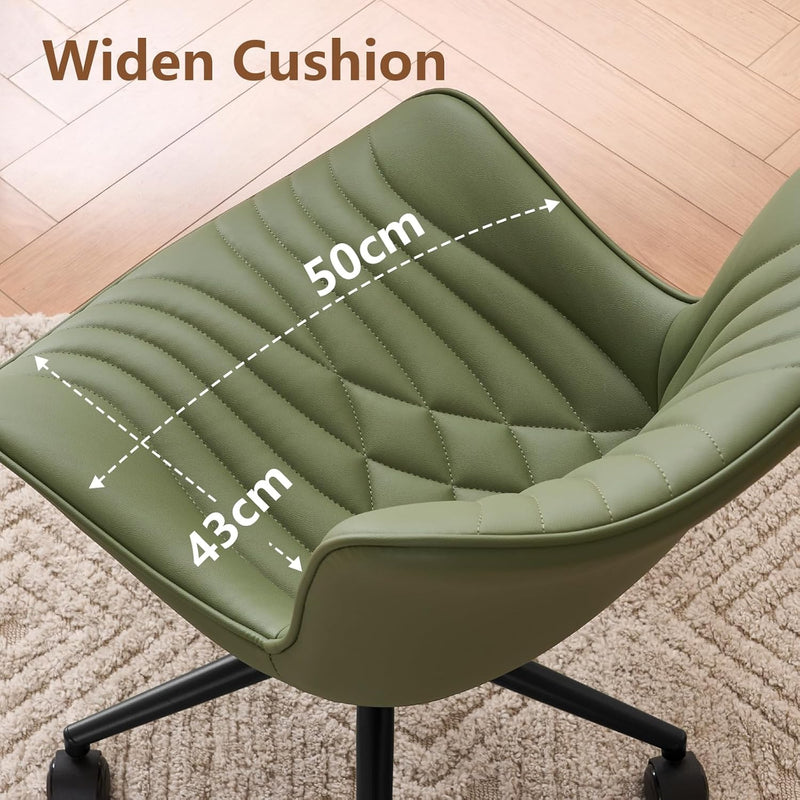 Office Chair Adjustable Armless Desk Chairwith Wheels All