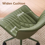 Office Chair Adjustable Ergonomic Desk Armless PU Leather