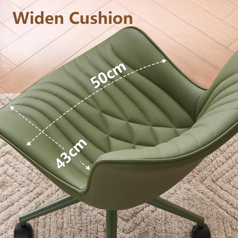 Office Chair Adjustable Armless Desk Chairwith Wheels All