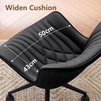 Office Chair Adjustable Ergonomic Desk Armless PU Leather