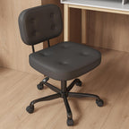 Office Chair Adjustable Swivel Desk Seat PU Leather