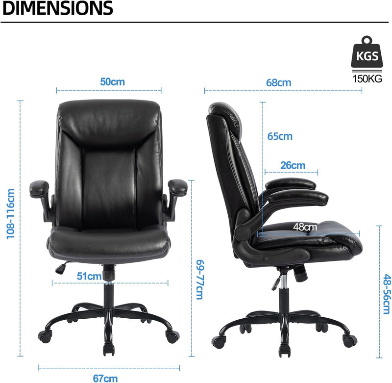 Office Chair Ergonomic Computer Desk Swivel Work