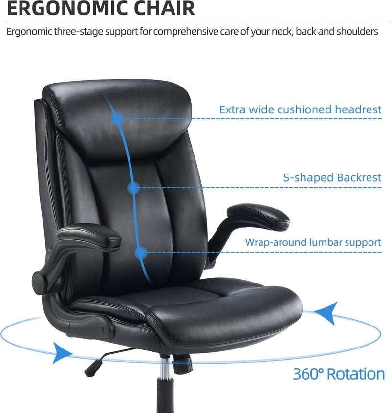 Office Chair Ergonomic Computer Desk Swivel Work