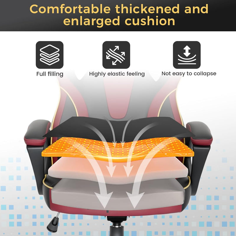 Office Chair Ergonomic Computer for Home Height-Adjustable PC