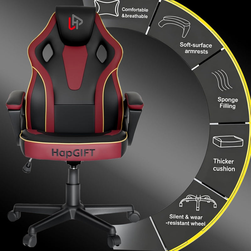 Office Chair Ergonomic Computer for Home Height-Adjustable PC