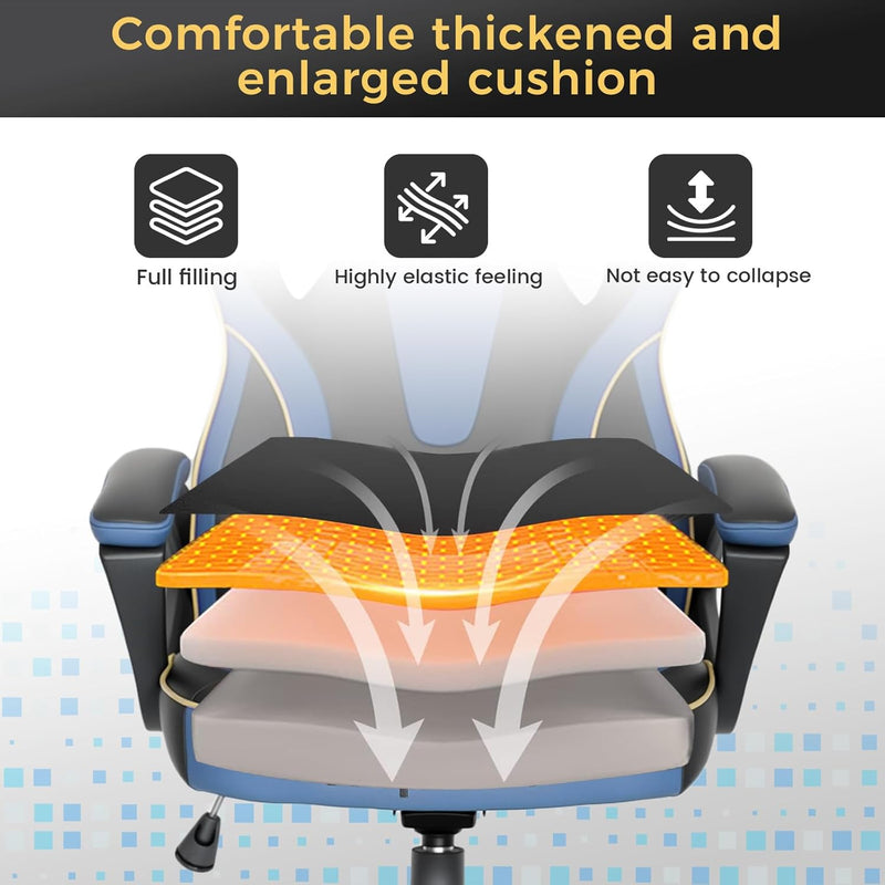 Office Chair Ergonomic Computer for Home Height-Adjustable PC