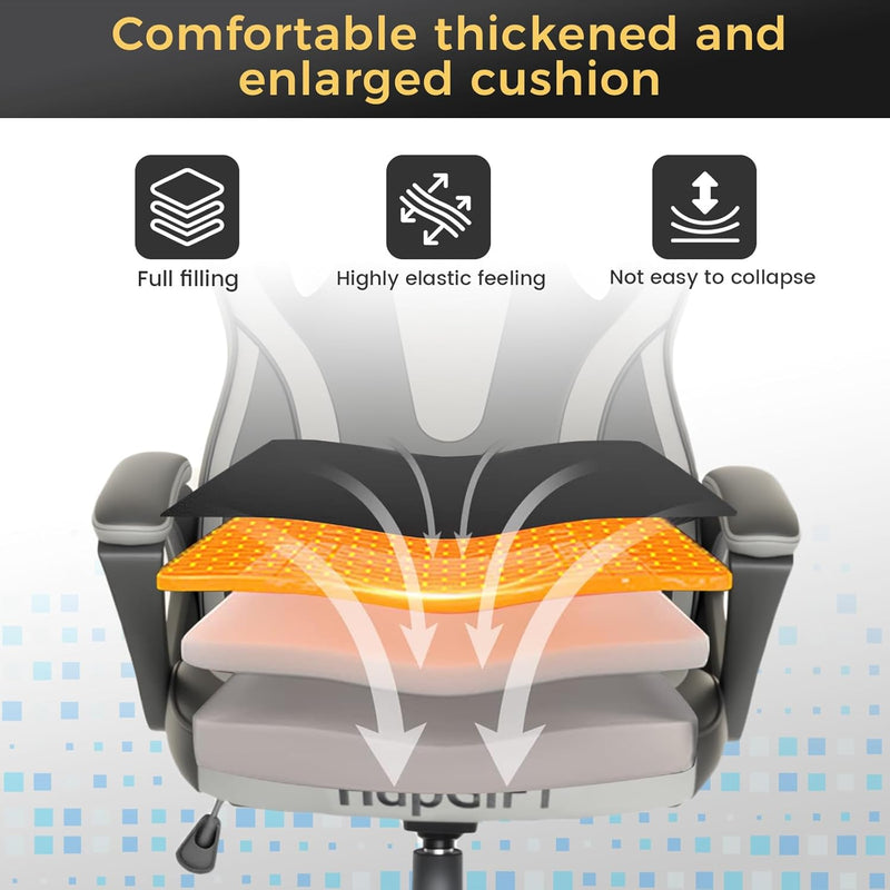 Office Chair Ergonomic Computer for Home Height-Adjustable PC