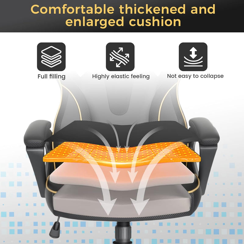 Office Chair Ergonomic Computer for Home Height-Adjustable PC