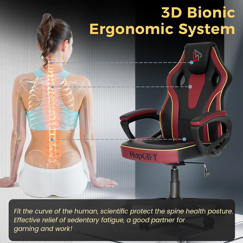 Office Chair Ergonomic Computer for Home Height-Adjustable PC