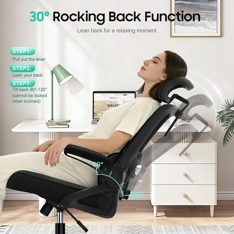 Office Chair Ergonomic Desk -Dual Backrest Design