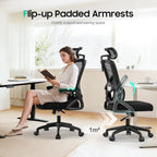 Office Chair Ergonomic Desk -Dual Backrest Design