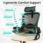 Office Chair Ergonomic Desk -Dual Backrest Design