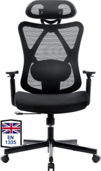 Ergonomic Office Chair High Back Mesh Desk PU