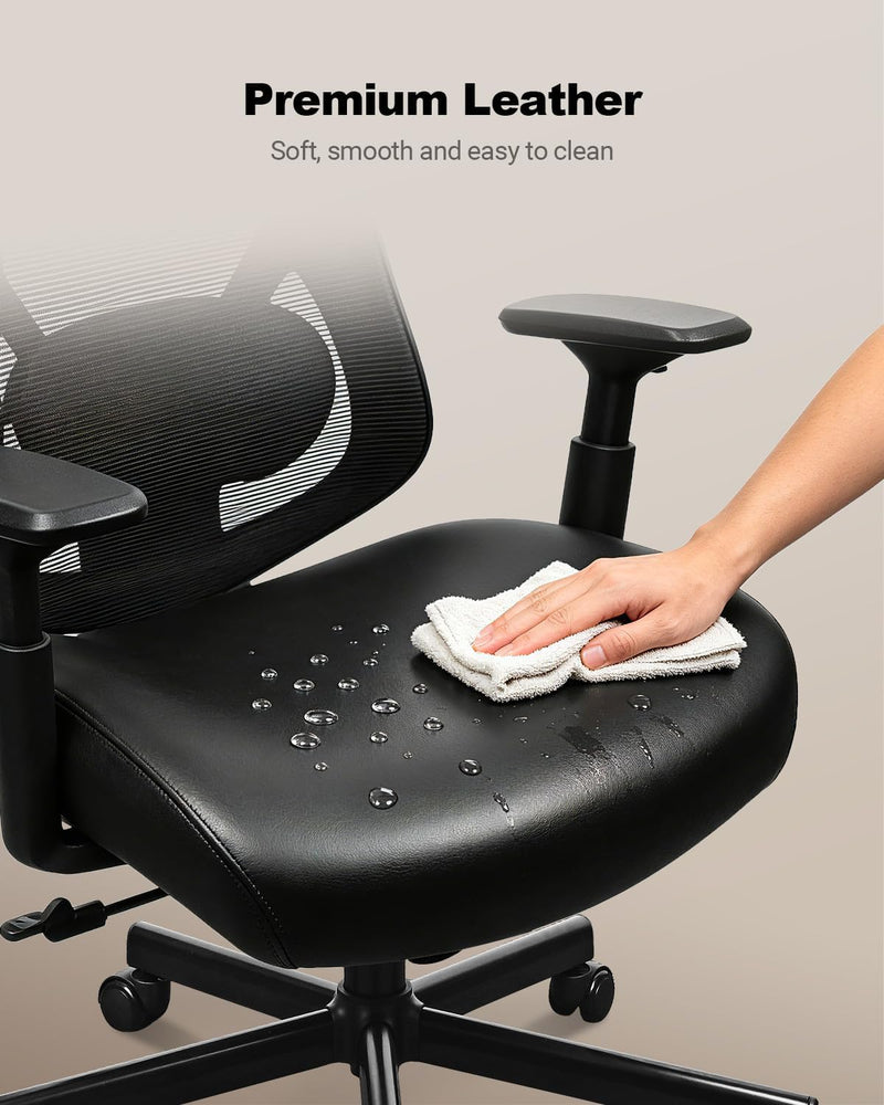Ergonomic Office Chair High Back Mesh Desk PU